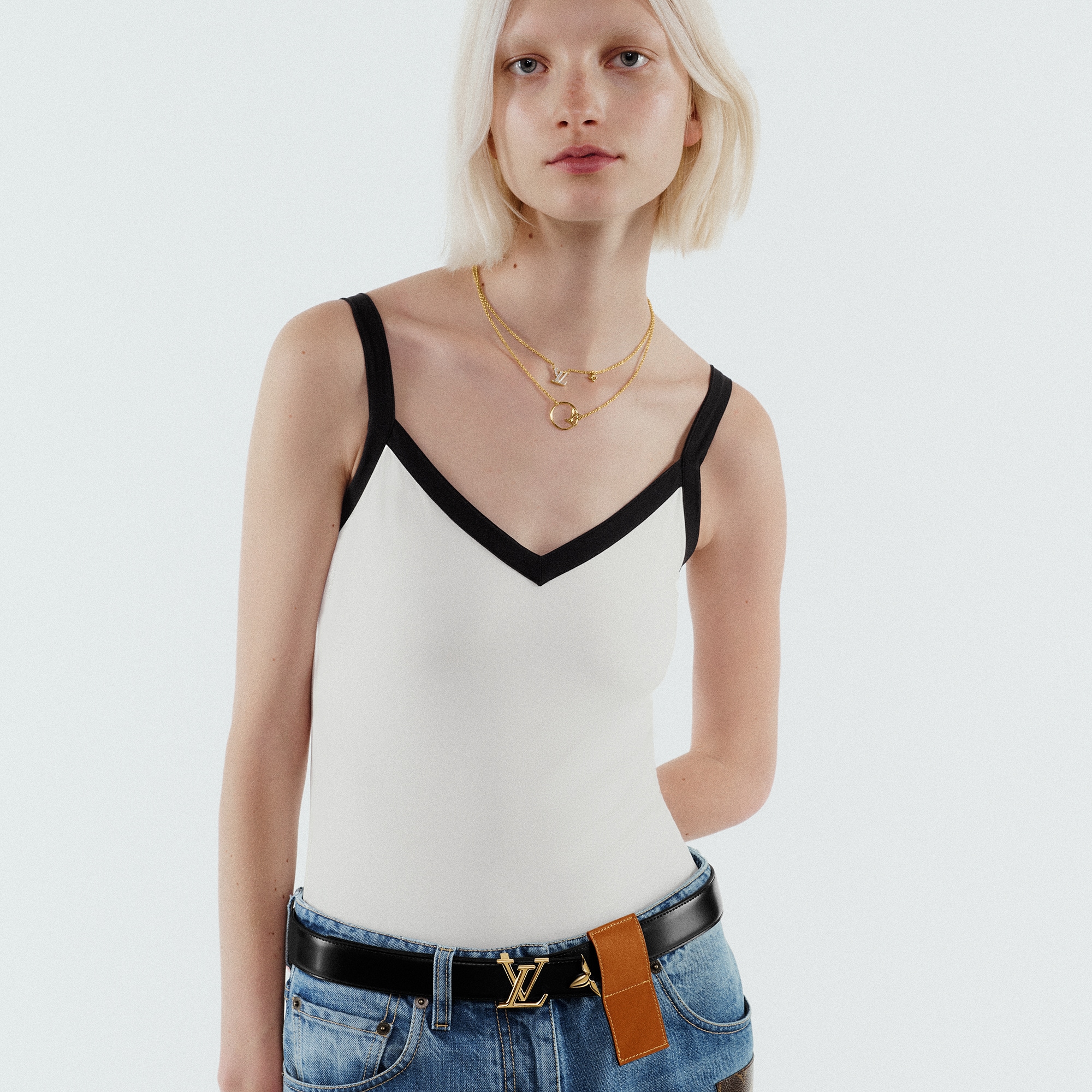 حزام Pretty LV القابل للارتداء على الوجهين، مقاس 30 مم Monogram in النساء