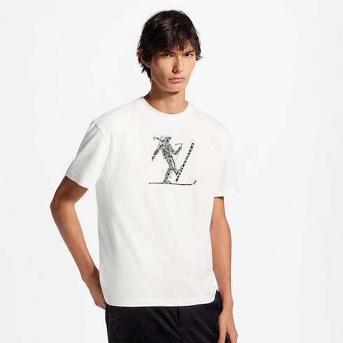 Printed Signature Short-Sleeved T-Shirt in Men's Ready to Wear All Ready-To-Wear collections by Louis Vuitton (Product zoom)