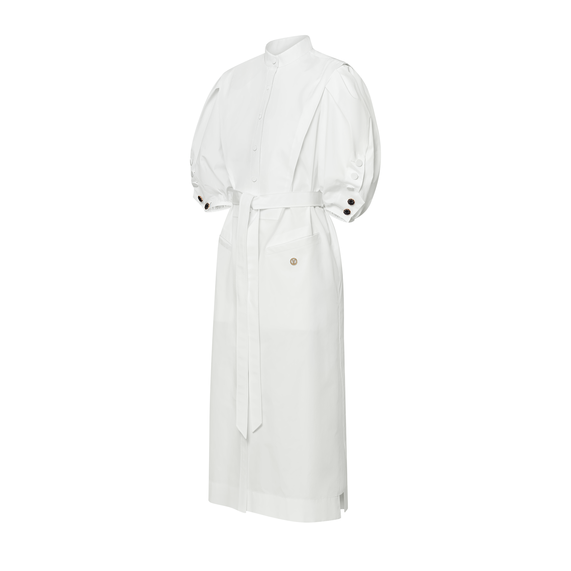 فستان على شكل قميص بأكمام واسعة  in النساء