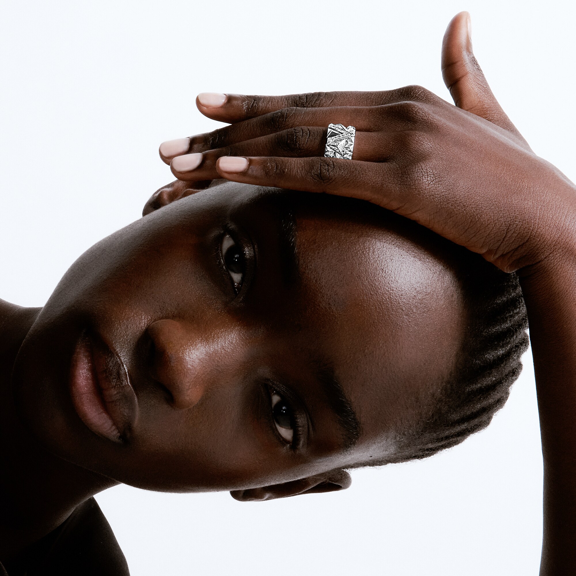 Pure V Ring, White Gold and Diamonds  in Jewelry