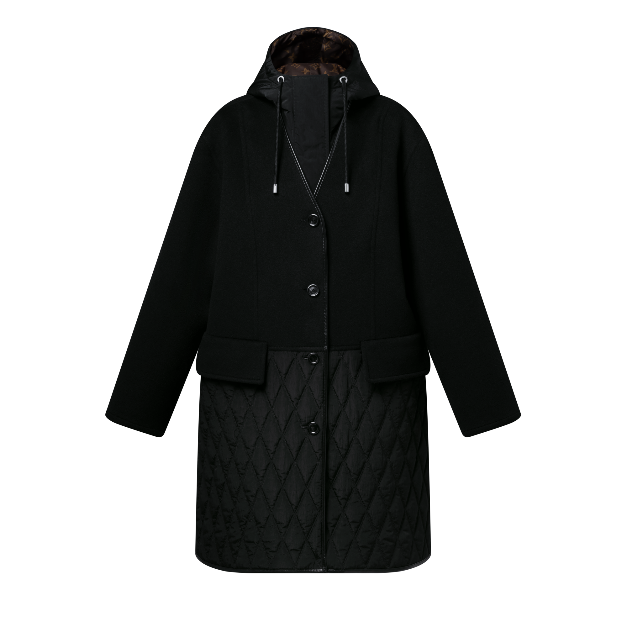 معطف بتفاصيل مبطّنة Quilt Accent  in النساء