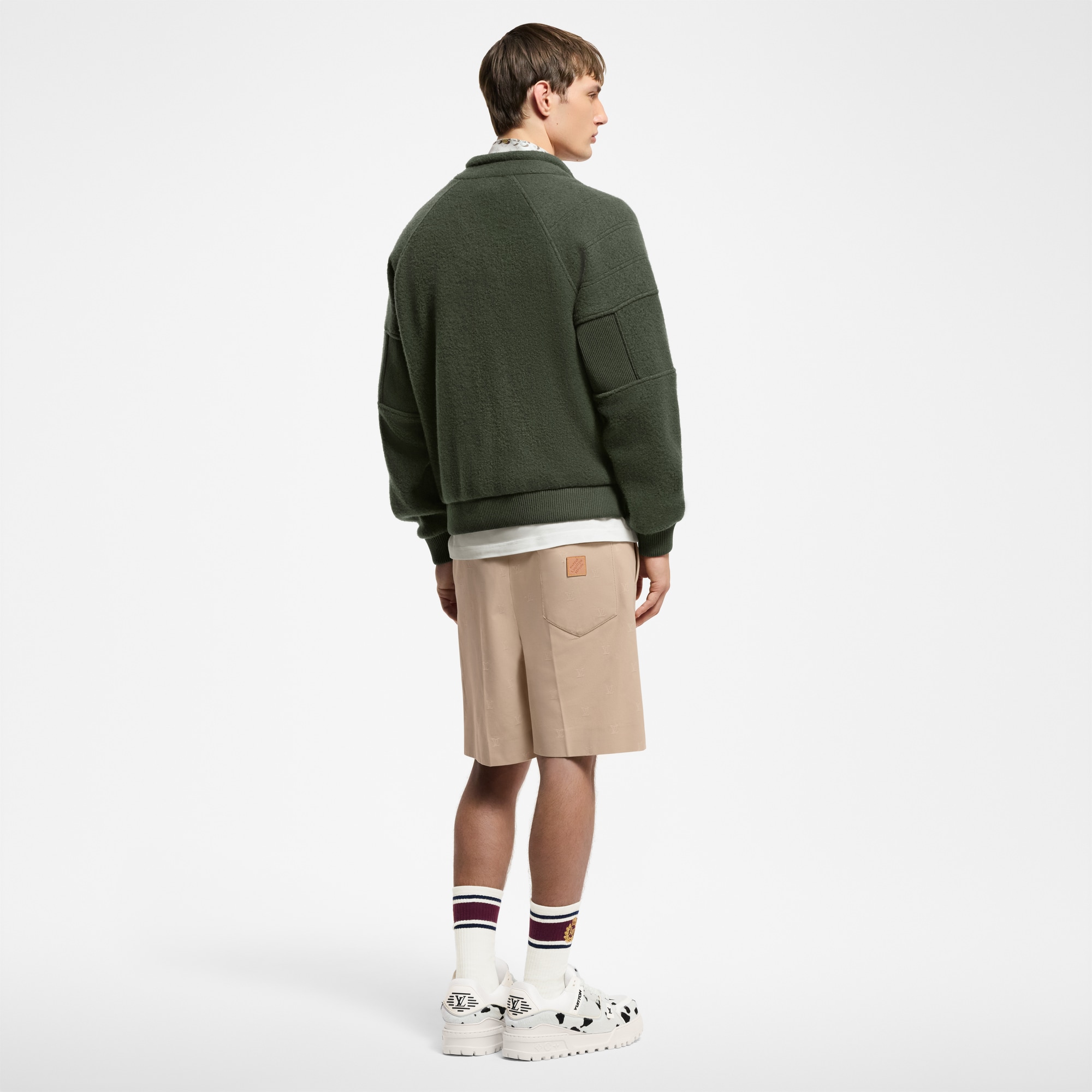 سترة بملمس بارز مصنوعة من الصوف المبطن  in الرجال