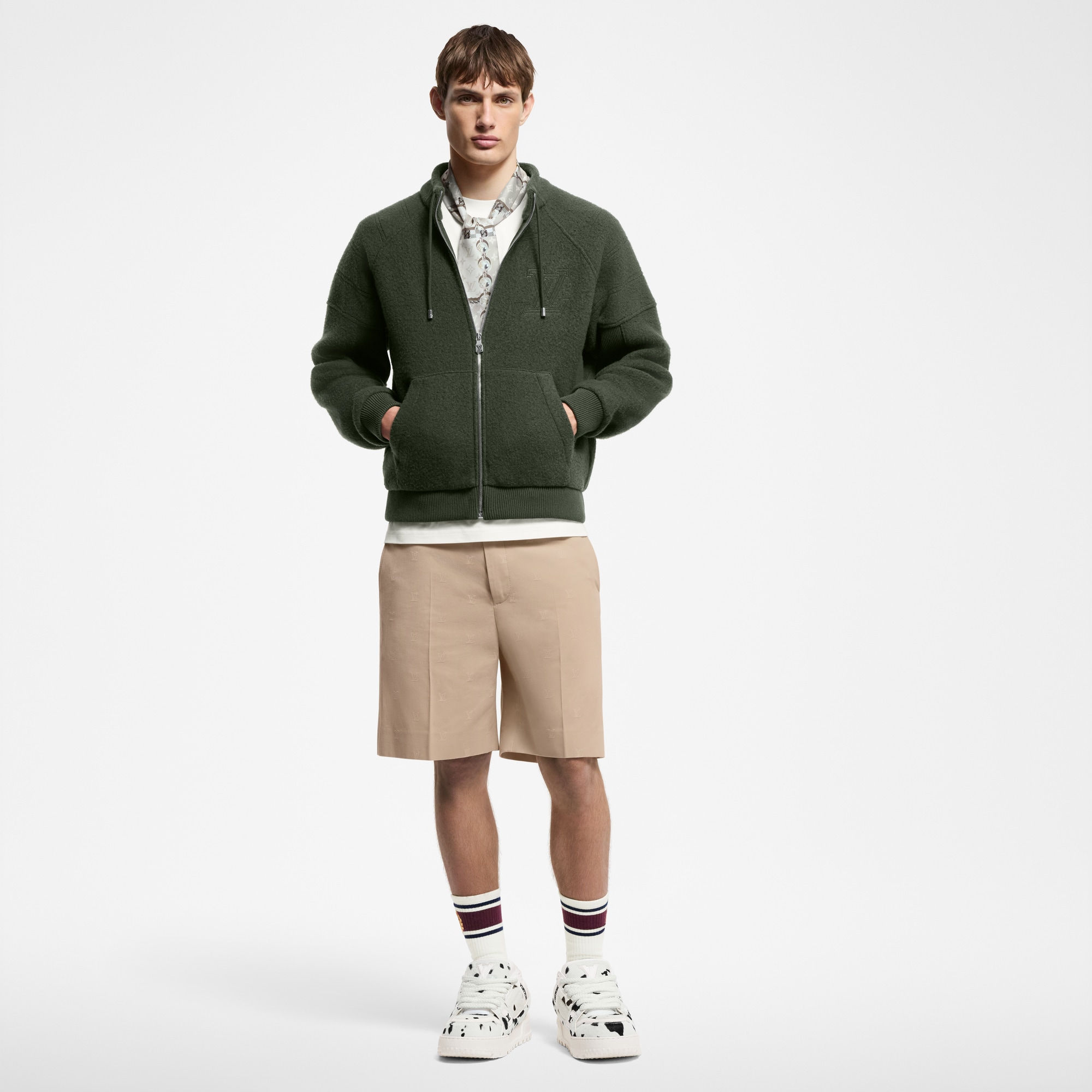 سترة بملمس بارز مصنوعة من الصوف المبطن  in الرجال