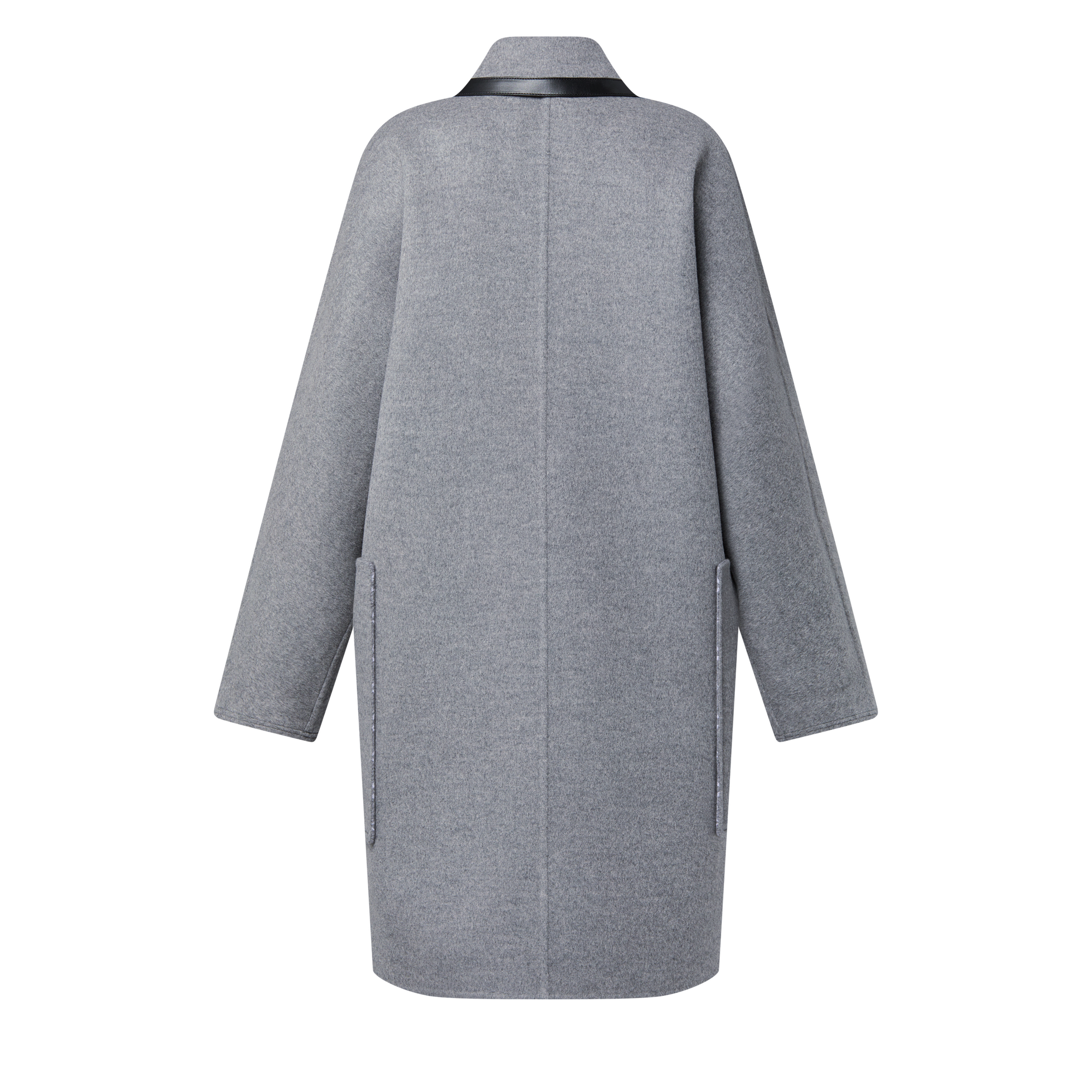 Removable Collar Double Face Coat  in Women