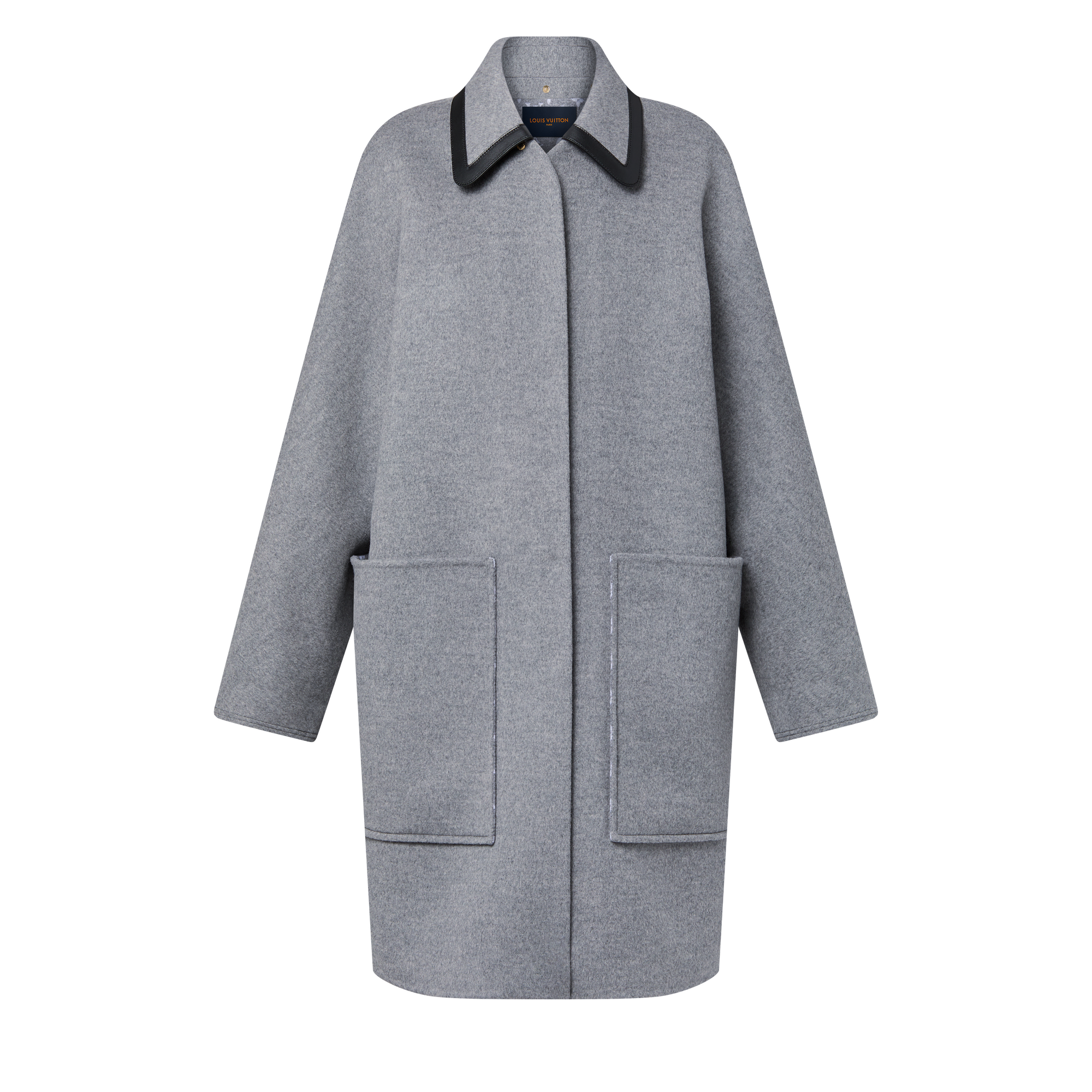 Removable Collar Double Face Coat  in Women