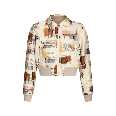 Reversible Flannel Bomber Jacket in Women's Ready to Wear Coats and Jackets collections by Louis Vuitton (Product zoom)
