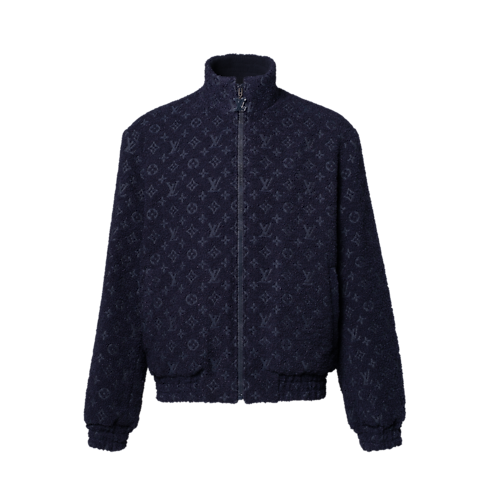 Reversible Monogram Fleece Bomber in Men's Ready to Wear Outerwear and Coats collections by Louis Vuitton (Product zoom)