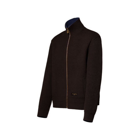 Reversible Zipped Knitted Blouson side view