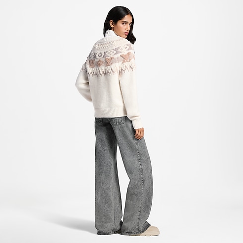 Sequin Alpine Knit Pullover ambiance view