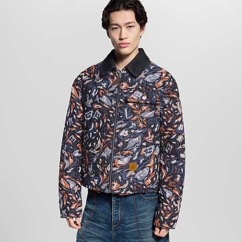Sequin-Embellished Workwear Blouson in Men's Ready to Wear Outerwear and Coats collections by Louis Vuitton (Product zoom)