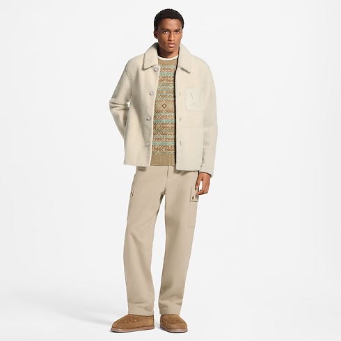 Shearling Workwear Overshirt in Men's Ready to Wear All Ready-To-Wear collections by Louis Vuitton (Product zoom)