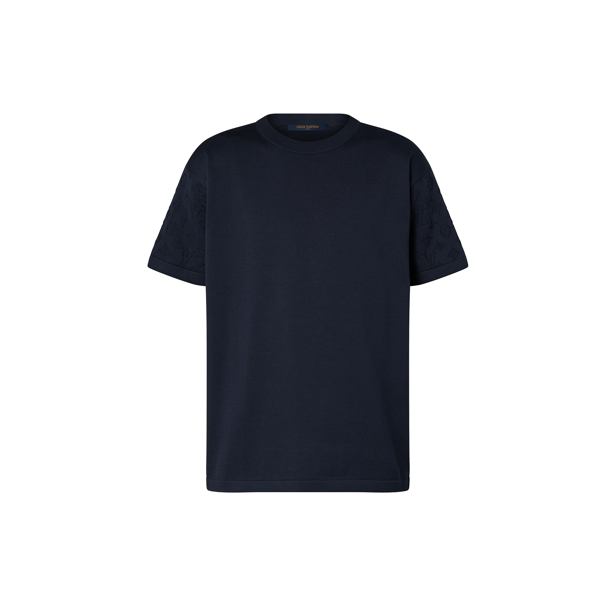 Short-Sleeved Cotton Crewneck  in Men