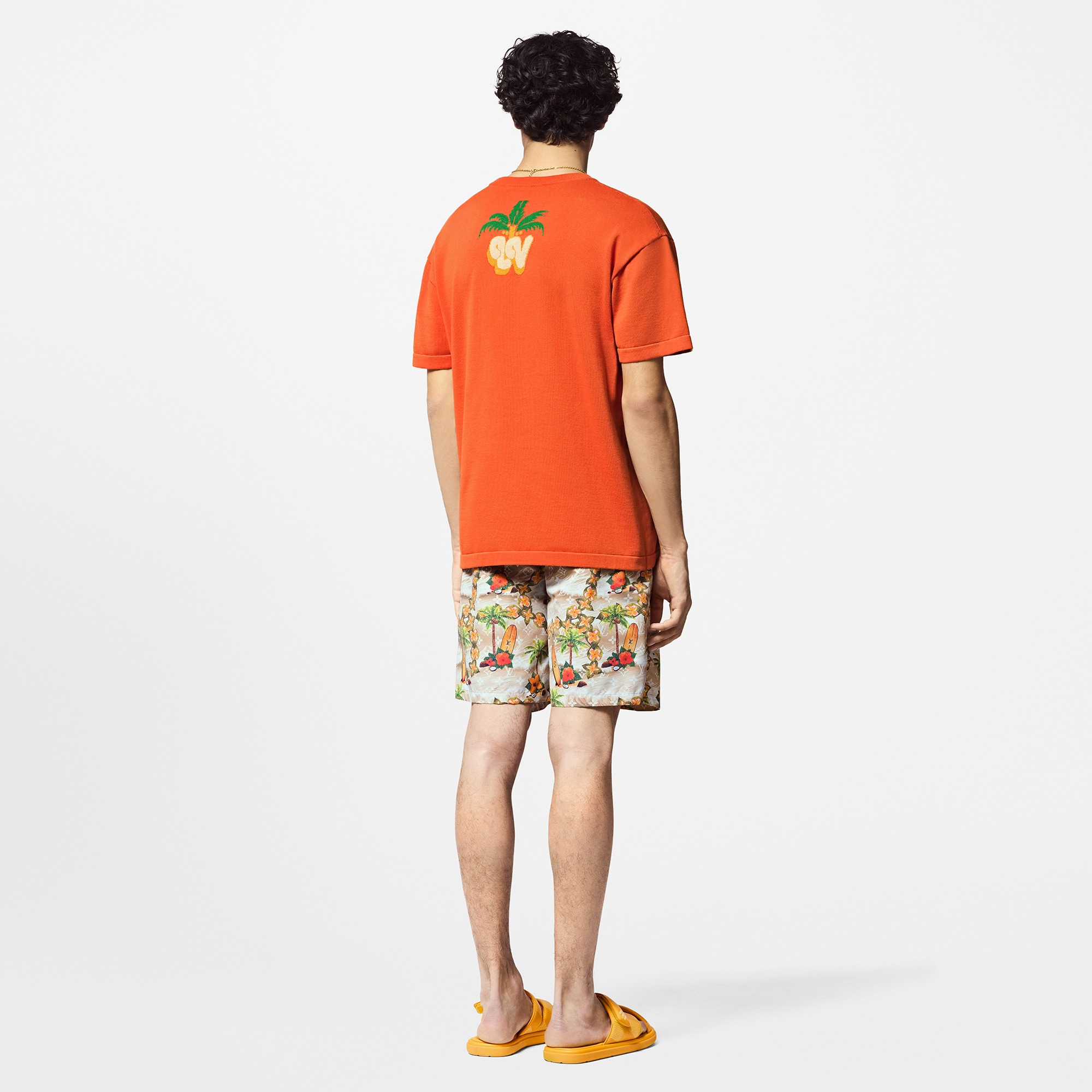 كنزة بياقة مستديرة وأكمام قصيرة  in الرجال