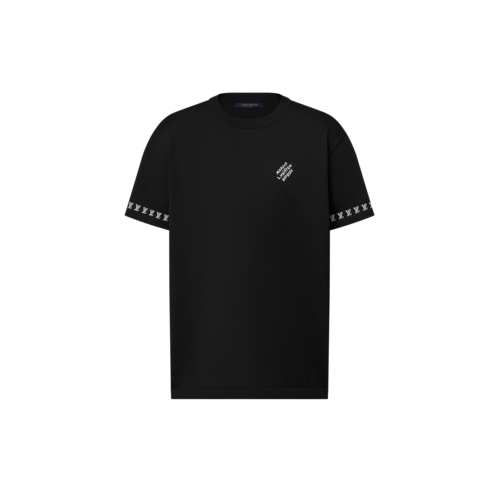 كنزة بياقة مستديرة وأكمام قصيرة  in الرجال