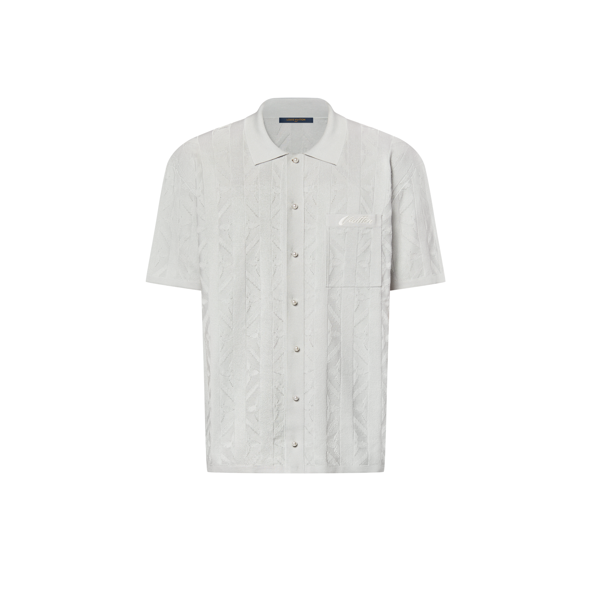 قميص محبوك بأكمام قصيرة  in الرجال