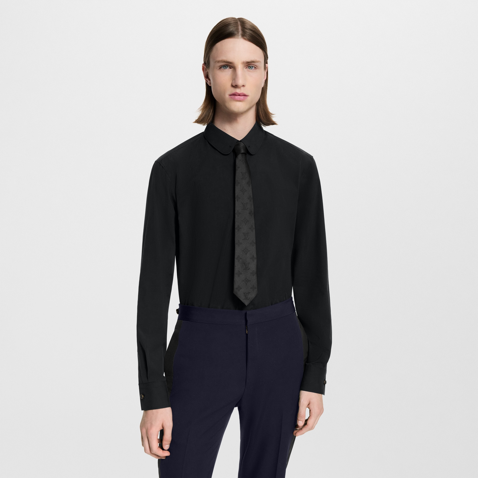 Silk-Blend Evening Shirt  in Men