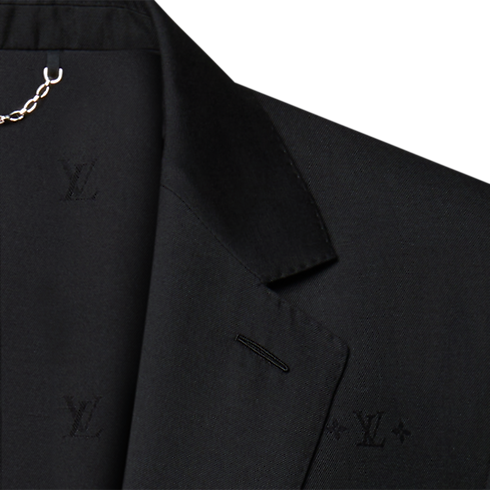 Single-Breasted Jacquard Gaston Jacket in Men's Ready to Wear All Ready-To-Wear collections by Louis Vuitton (Product zoom)