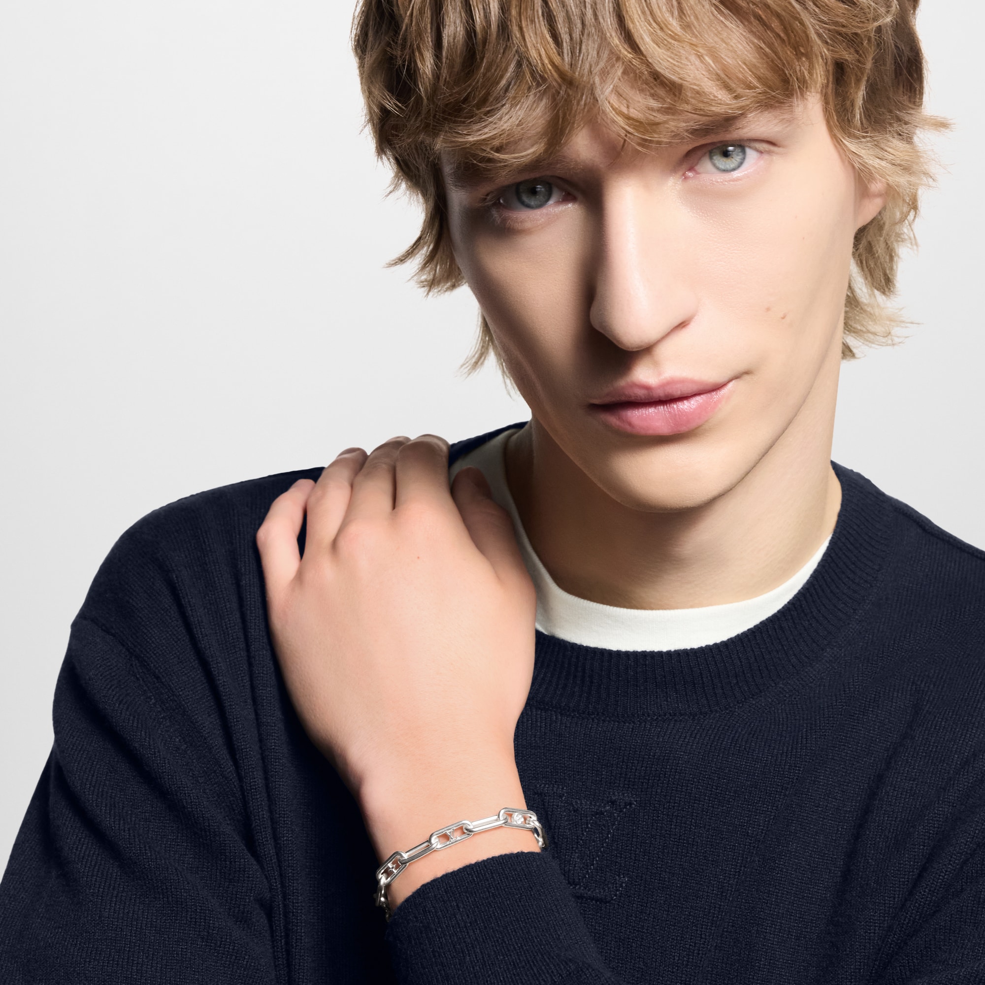 Sleek Monogram Bracelet S00 in Men