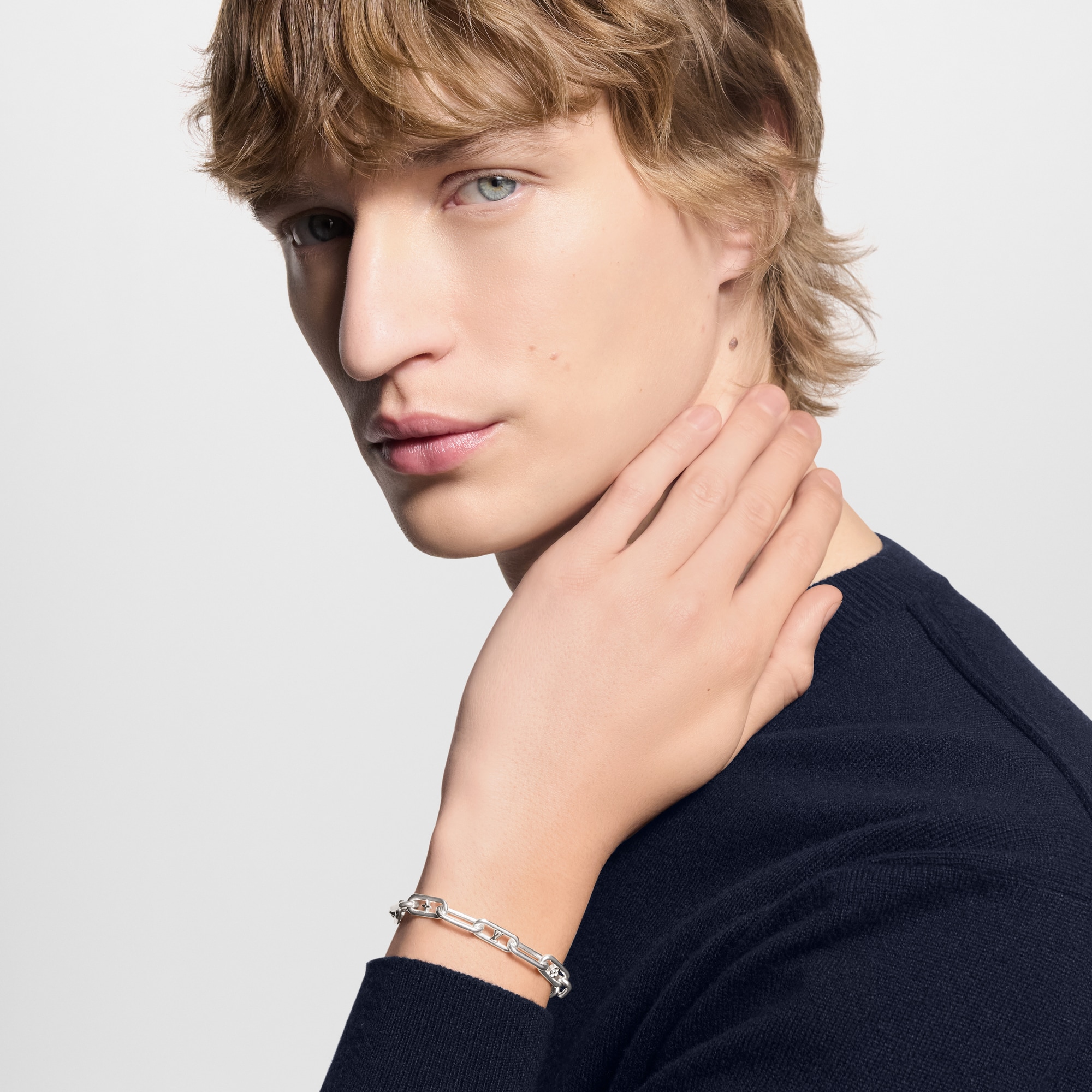 Sleek Monogram Bracelet S00 in Men