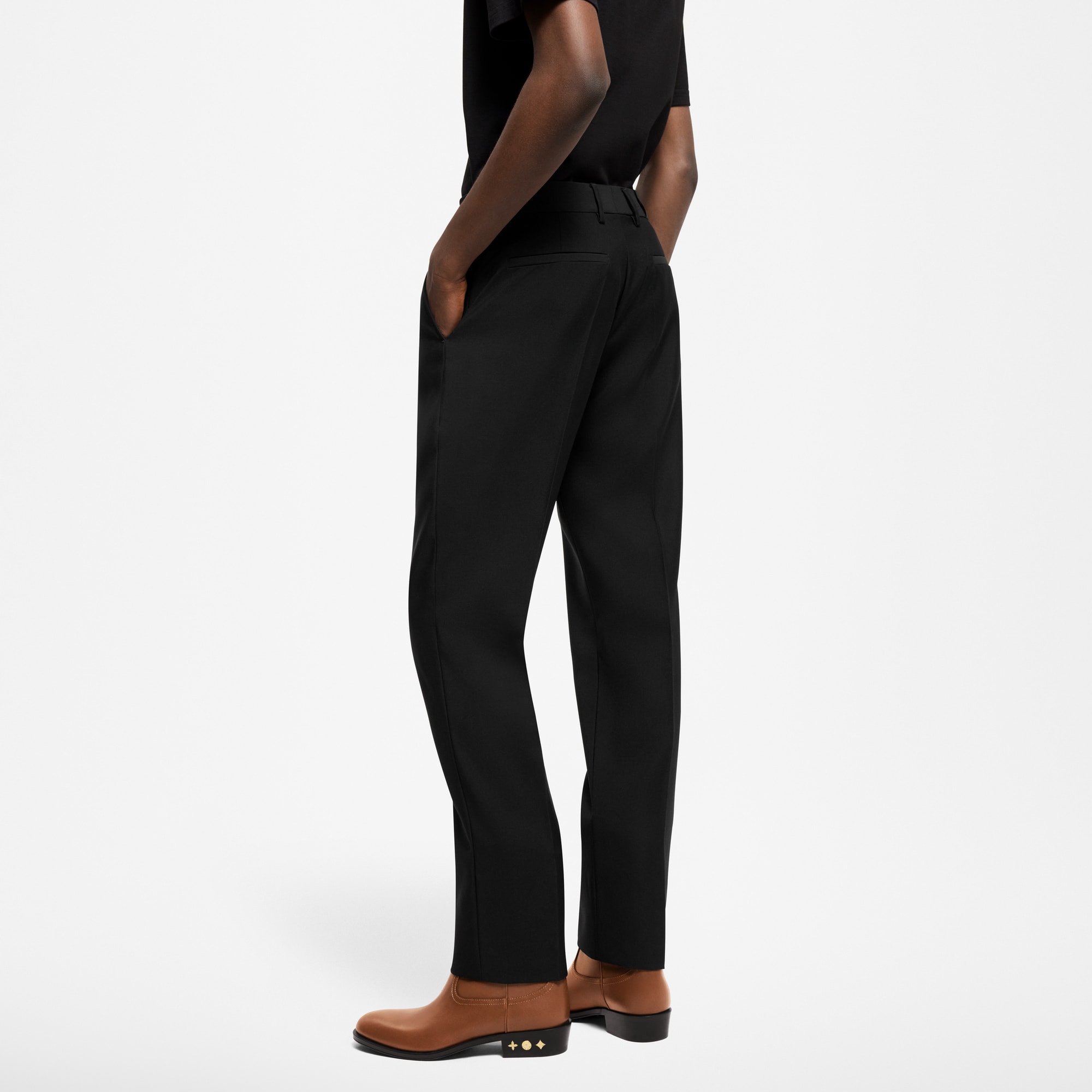 Slim Wool Evening Trousers  in Men