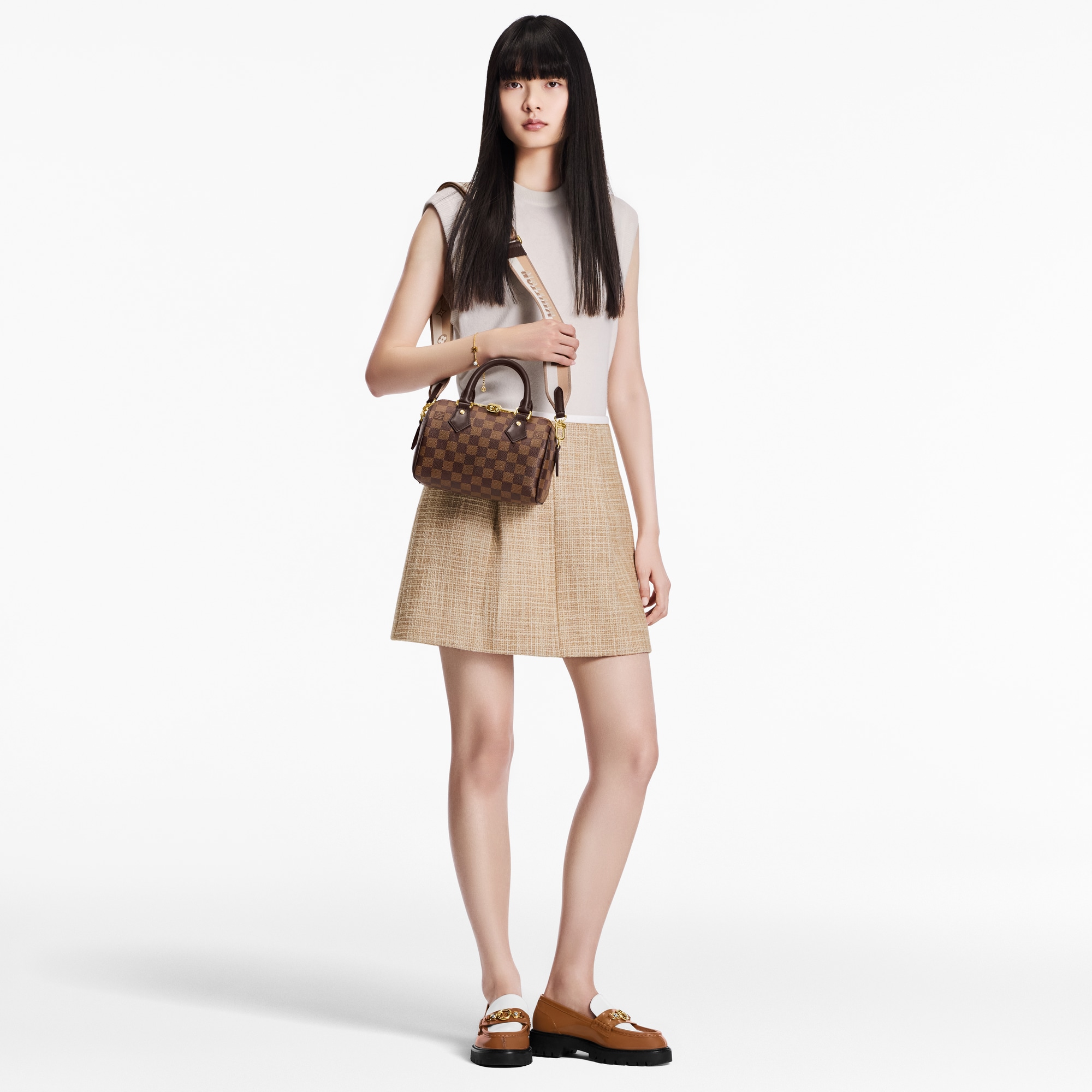 حقيبة Speedy Bandoulière 20 Damier Ebene in النساء