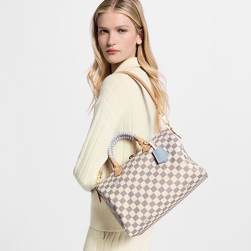 Speedy Soft 30 Damier Azur in Bags and Small Leather Goods's Women Bags LV Icons collections by Louis Vuitton (Product zoom)