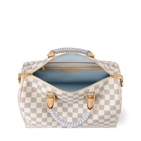 Speedy Soft 30 Damier Azur in Bags and Small Leather Goods's Women Bags LV Icons collections by Louis Vuitton (Product zoom)