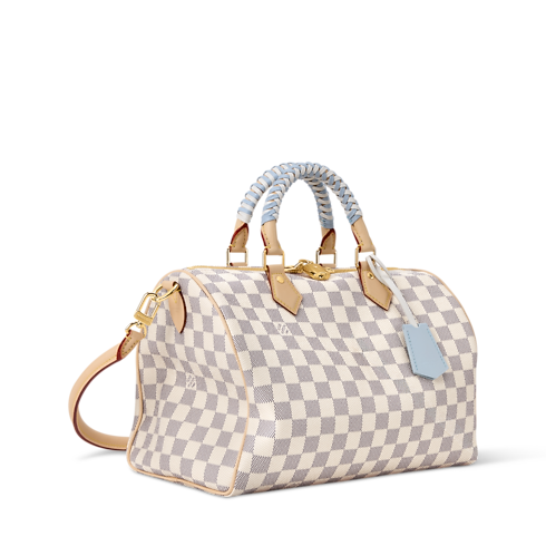 Speedy Soft 30 Damier Azur in Bags and Small Leather Goods's Women Bags LV Icons collections by Louis Vuitton (Product zoom)