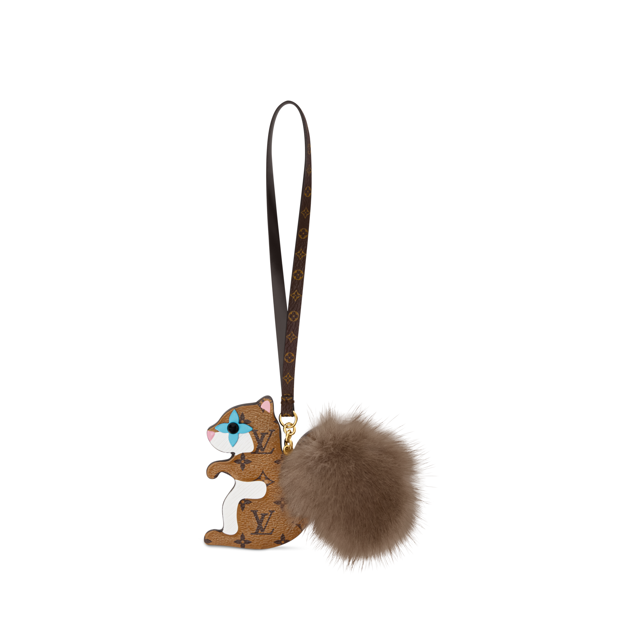 Squirrel LV Furry Friend Bag Charm  S00 in Women