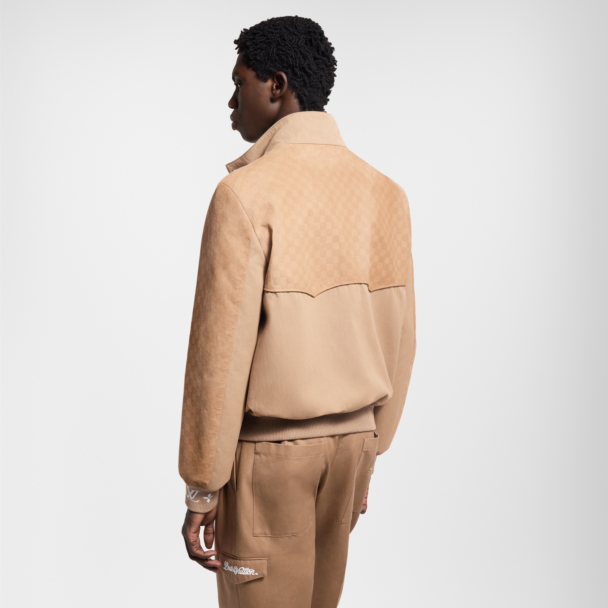 Suede Mix Blouson   in Men