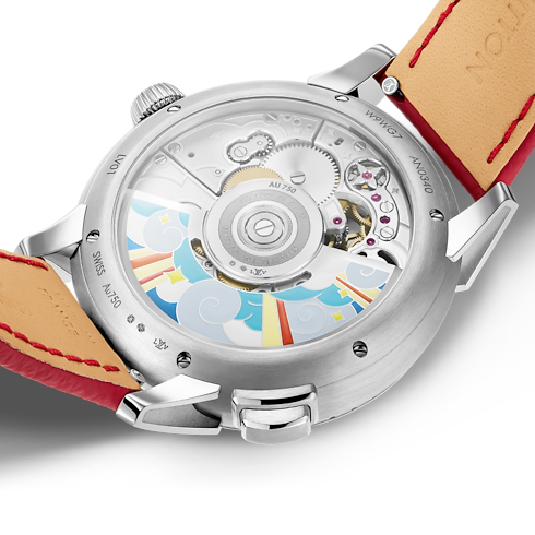 ساعة Tambour Taiko Arty Automata، أوتوماتيك، 42 مم، من الذهب الأبيض in الساعات's جميع الساعات } collections by Louis Vuitton (تكبير صورة المنتج)