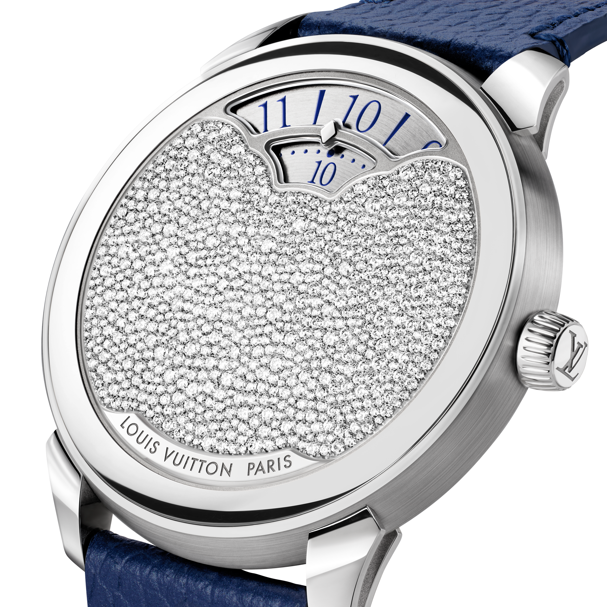 Tambour Convergence, Automatic, 37mm, Platinum and diamonds  in Watches