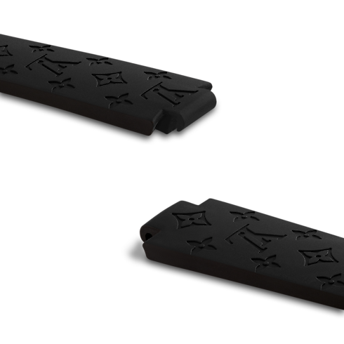 Tambour Monogram rubber strap in Watches's Connected Watches Connected Watches Straps & Accessories collections by Louis Vuitton (Product zoom)