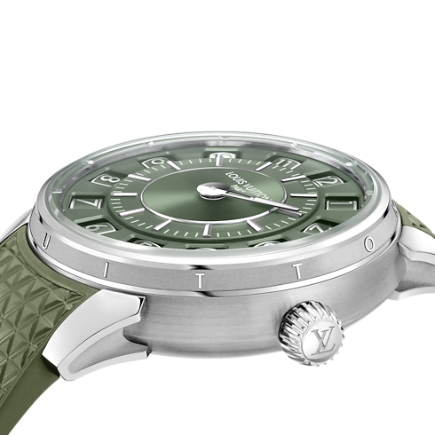 ساعة Tambour Spin Time، أوتوماتيك، 39.5 مم، من الذهب الأبيض in الساعات's جميع الساعات } collections by Louis Vuitton (تكبير صورة المنتج)