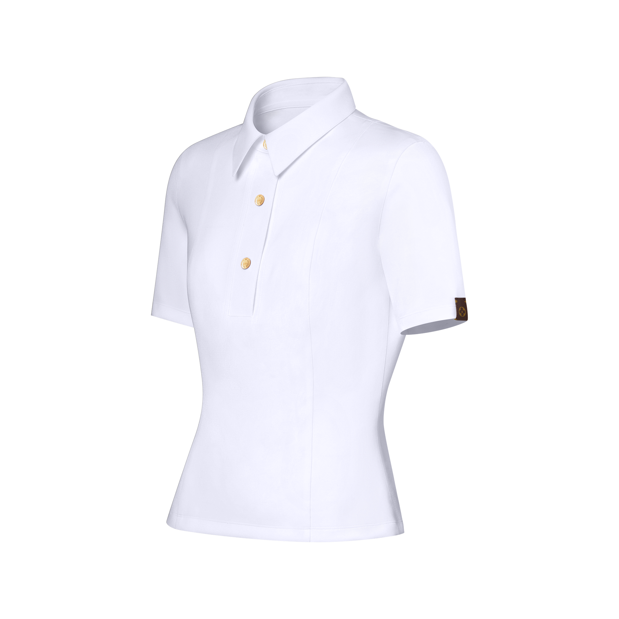 Technical Jersey Polo Top  in Women