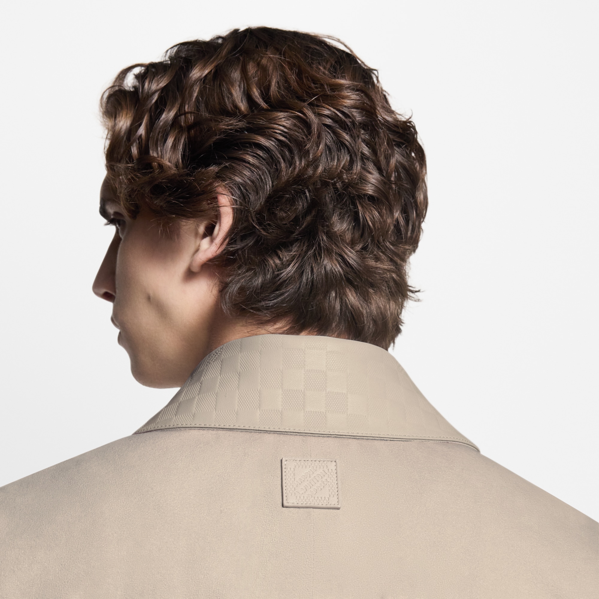 Technical Velvet Raincoat  in Men