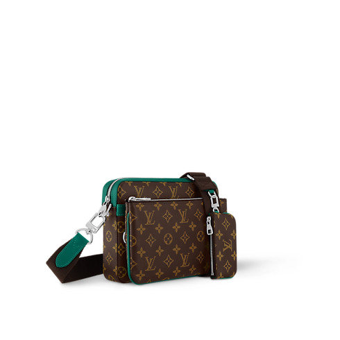 حقيبة Trio Messenger Monogram Macassar Canvas in الحقائب والمنتجات الجلدية الصغيرة's حقائب رجالية الجديد collections by Louis Vuitton (تكبير صورة المنتج)