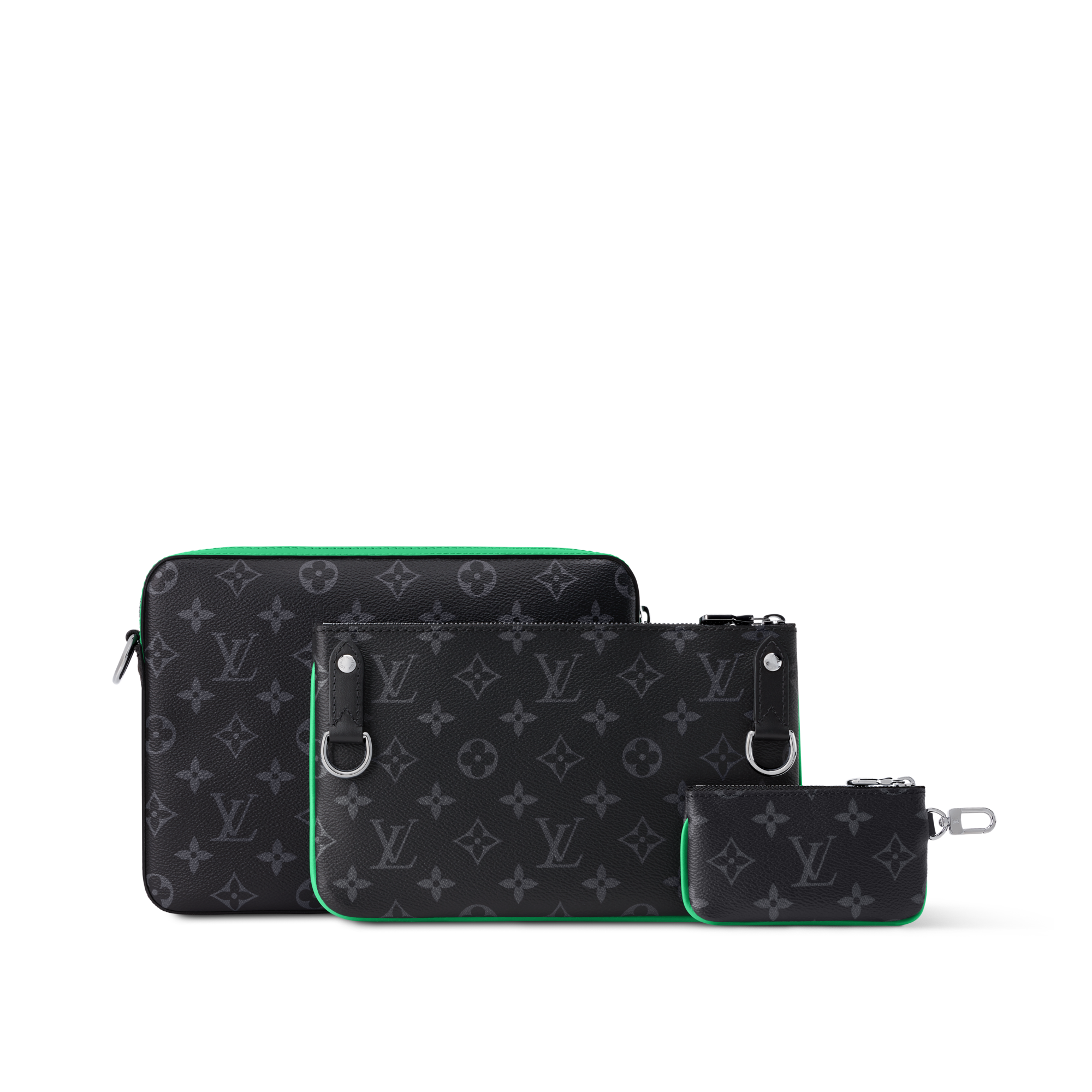 حقيبة Trio Messenger Monogram Eclipse in الحقائب والمنتجات الجلدية الصغيرة