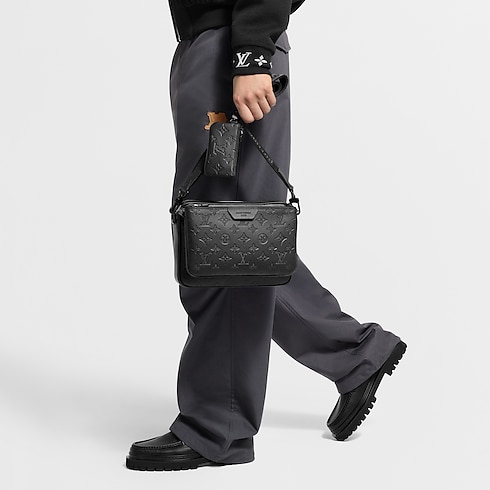 Trio Messenger Monogram Shadow Leather in Bags and Small Leather Goods's Men Bags New collections by Louis Vuitton (Product zoom)