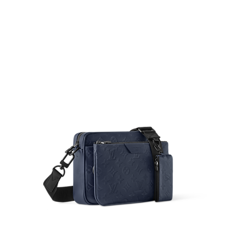 Trio Messenger Monogram Shadow Leather in Bags and Small Leather Goods's Men Bags New collections by Louis Vuitton (Product zoom)