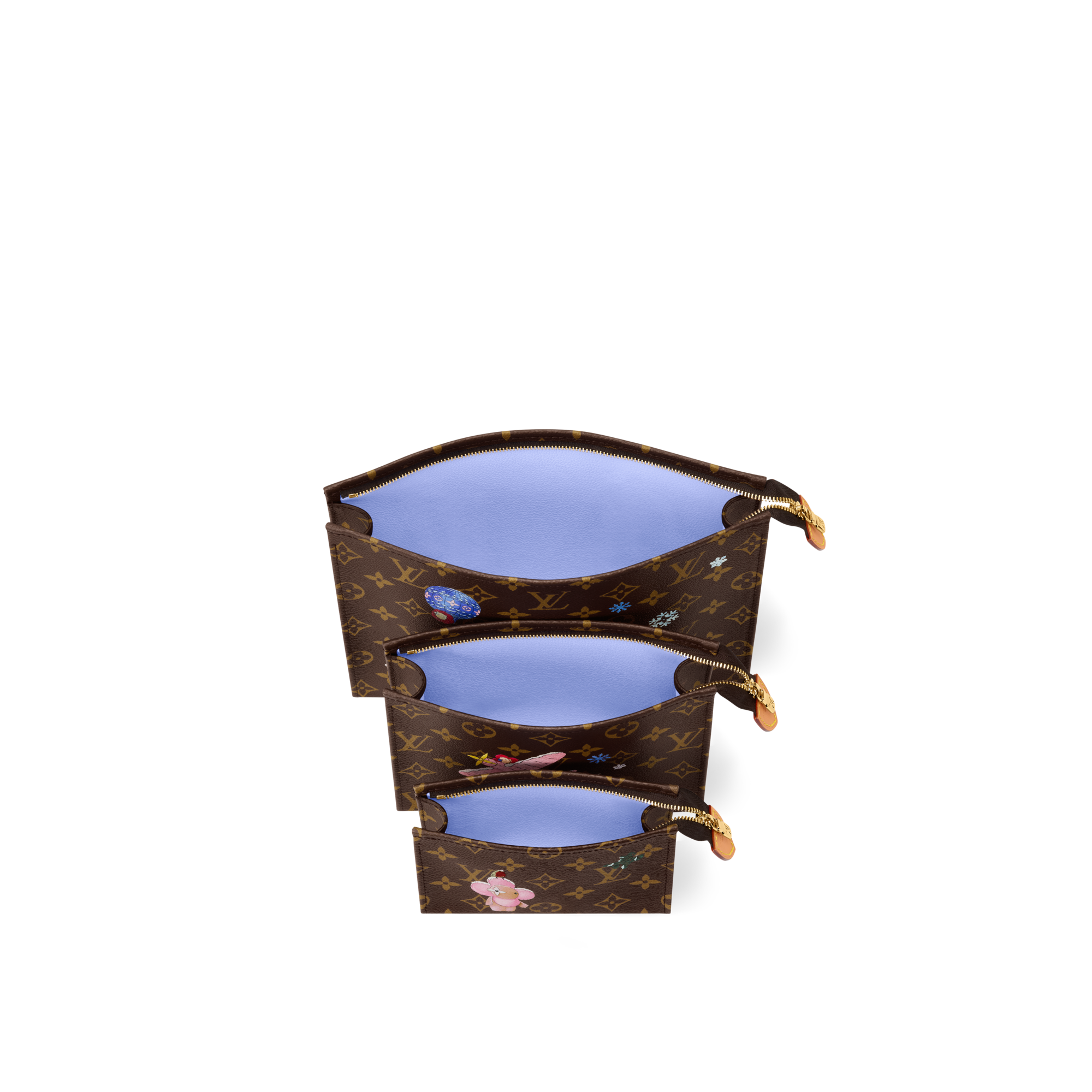 Trio Toilet Pouch Monogram in Women