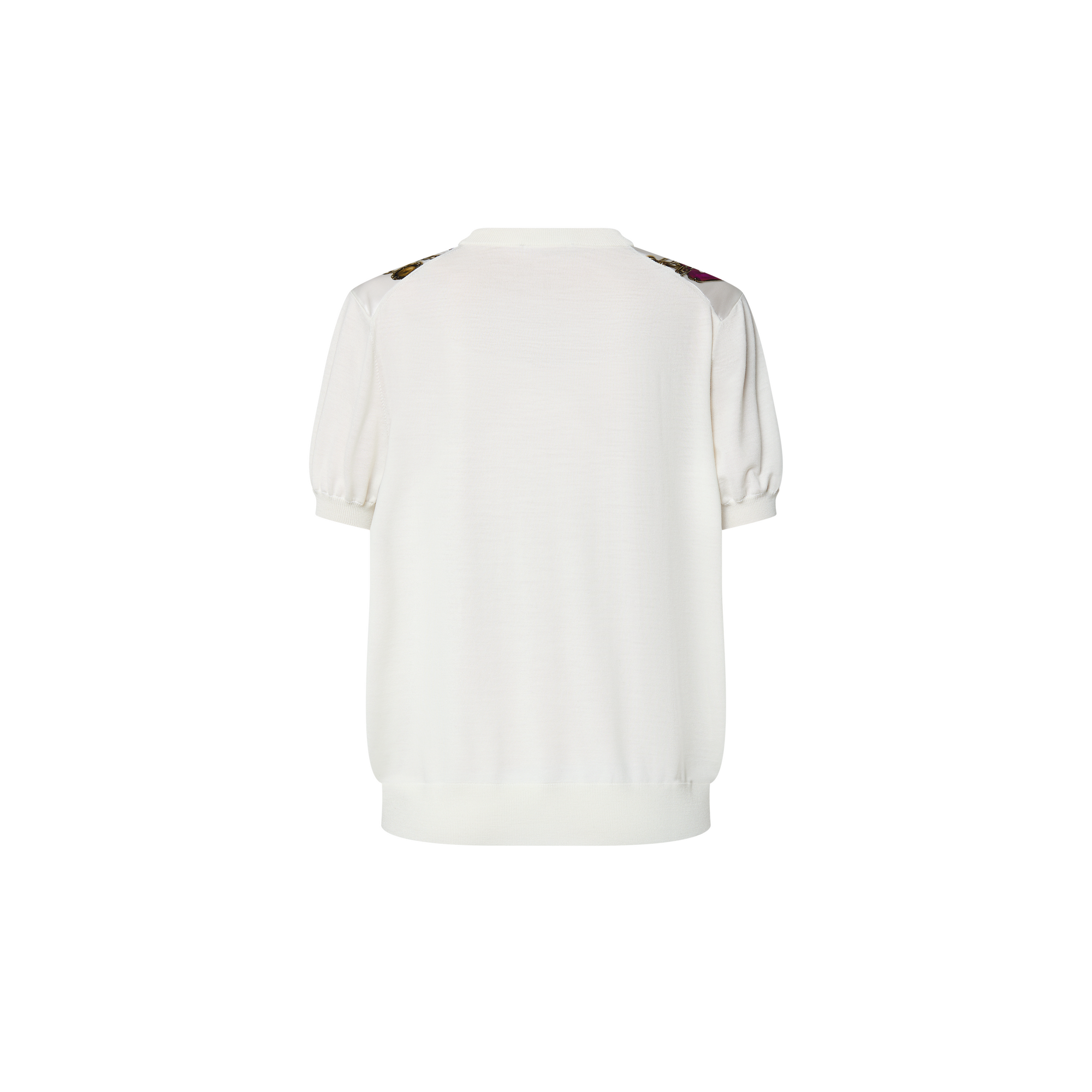 كنزة محبوكة بنقشة القلادة بتأثير الخداع البصري Trompe l