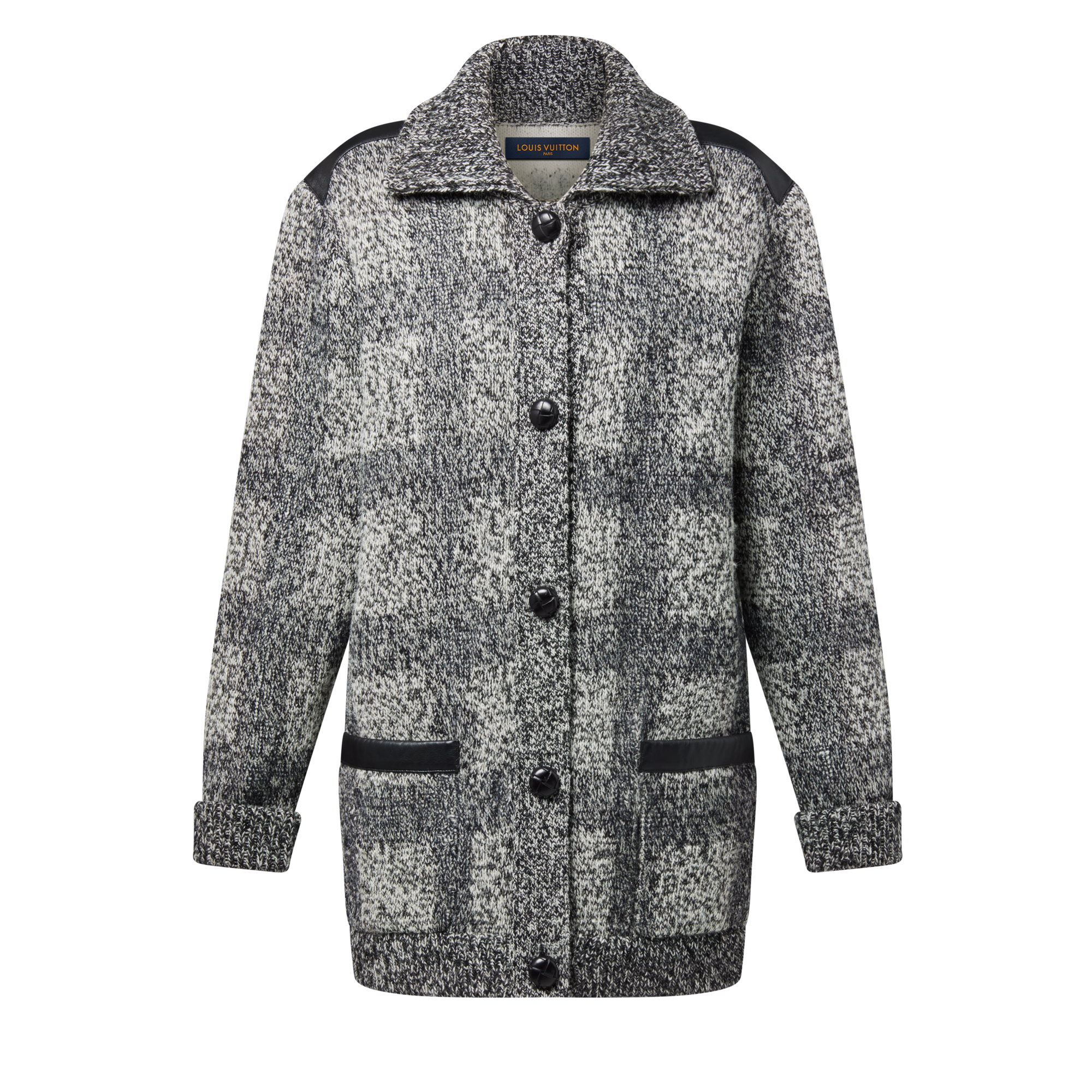 كارديجان محبوك من التويد  in النساء