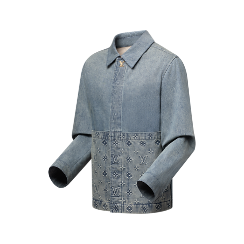 Upcycled Denim Canvas Jacket in Men's Ready to Wear Outerwear and Coats collections by Louis Vuitton (Product zoom)