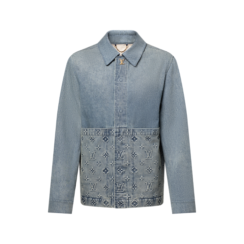 Upcycled Denim Canvas Jacket in Men's Ready to Wear Outerwear and Coats collections by Louis Vuitton (Product zoom)