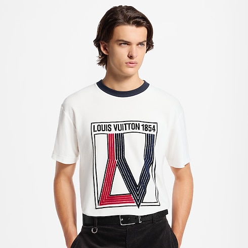 Velvet Graphic Short-Sleeved T-Shirt in Men's Ready to Wear All Ready-To-Wear collections by Louis Vuitton (Product zoom)
