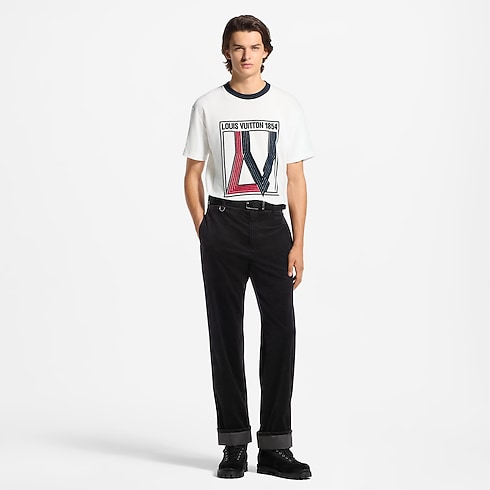 Velvet Graphic Short-Sleeved T-Shirt in Men's Ready to Wear All Ready-To-Wear collections by Louis Vuitton (Product zoom)