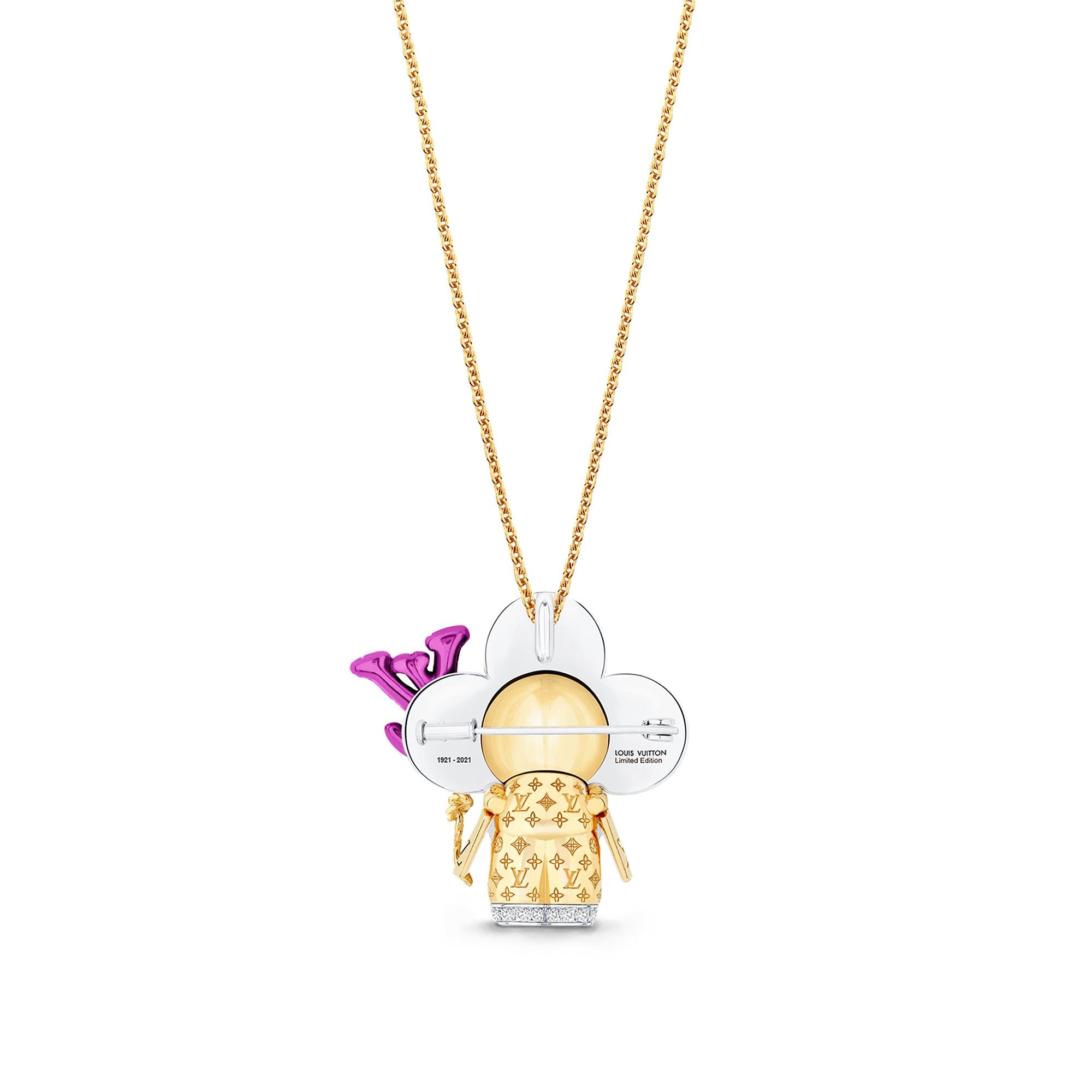 Vivienne Celebration Pendant, Yellow Gold, White Gold, Titanium, Diamonds And Coloured Gemstones  in Jewelry