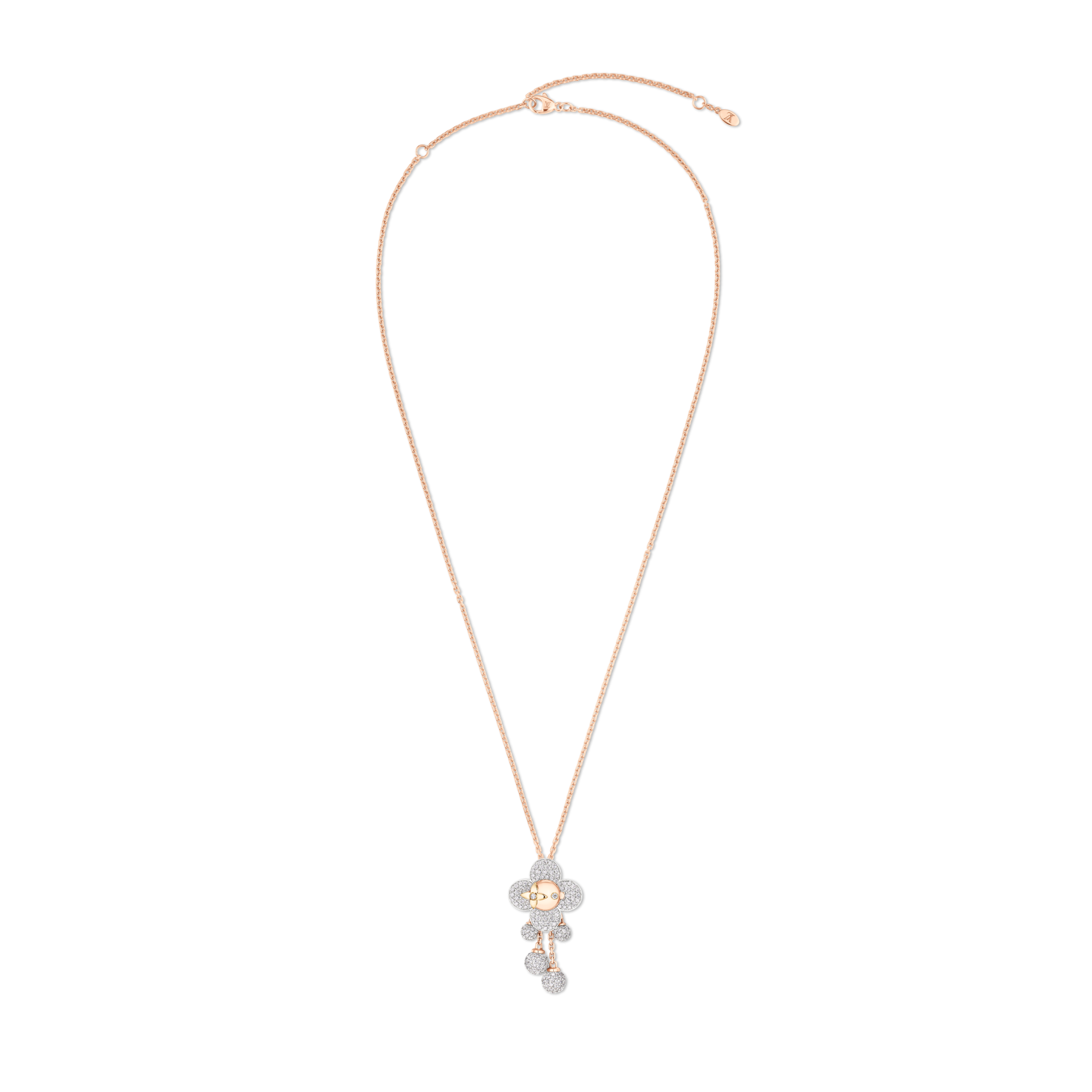 Vivienne Pendant, 3 Golds and Diamonds  in Jewelry