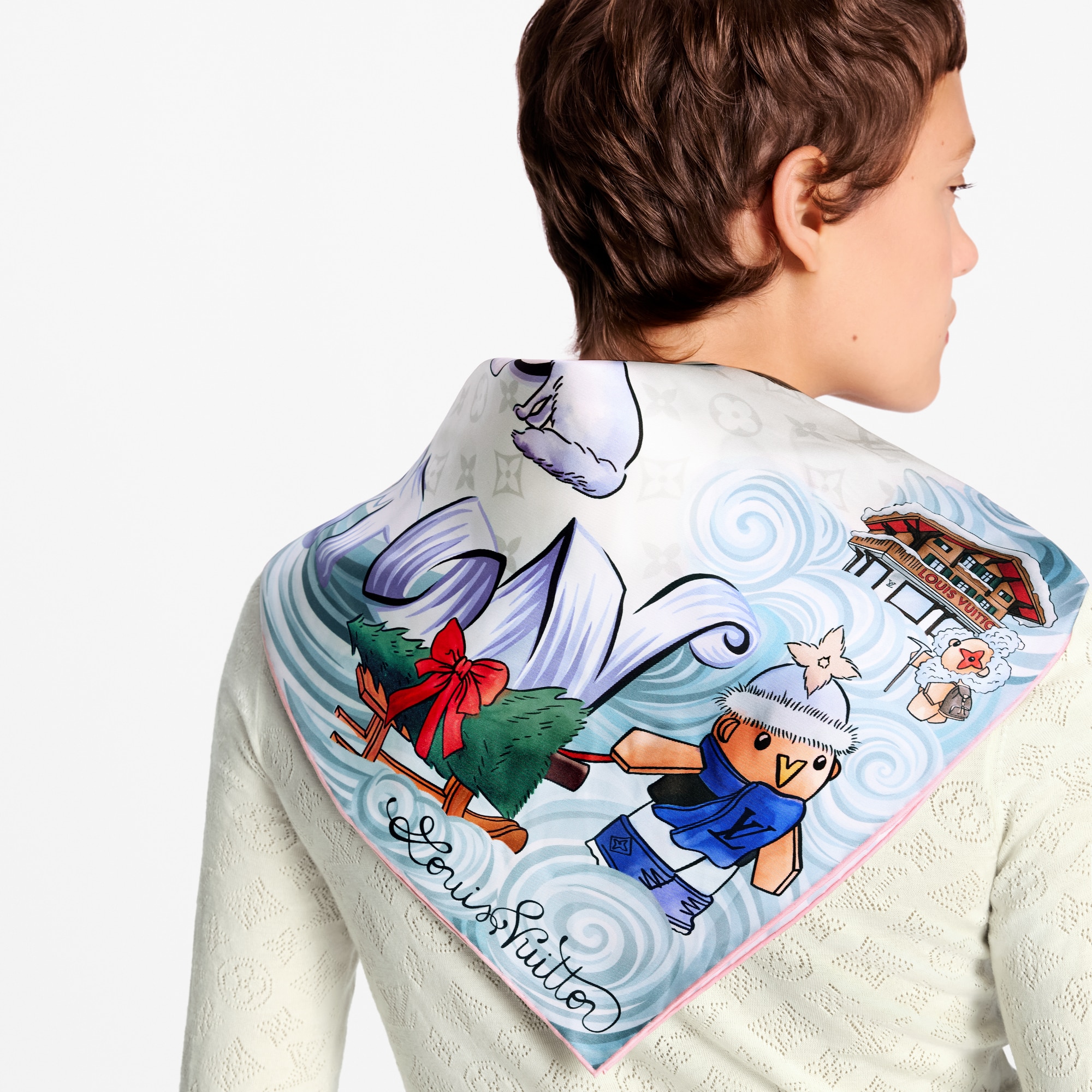 وشاح قصير Vivienne Winter Holiday، عرض 90 S00 in النساء